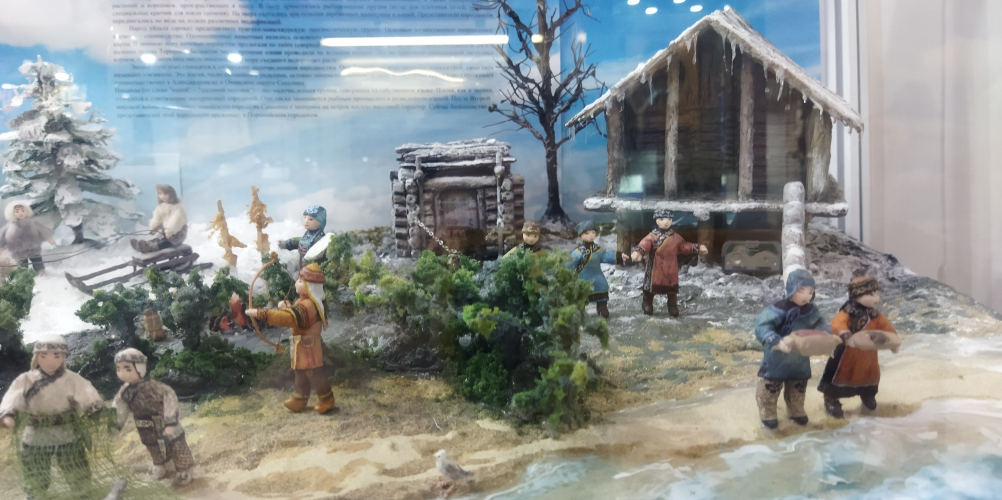 Диорама в музее Поронайска