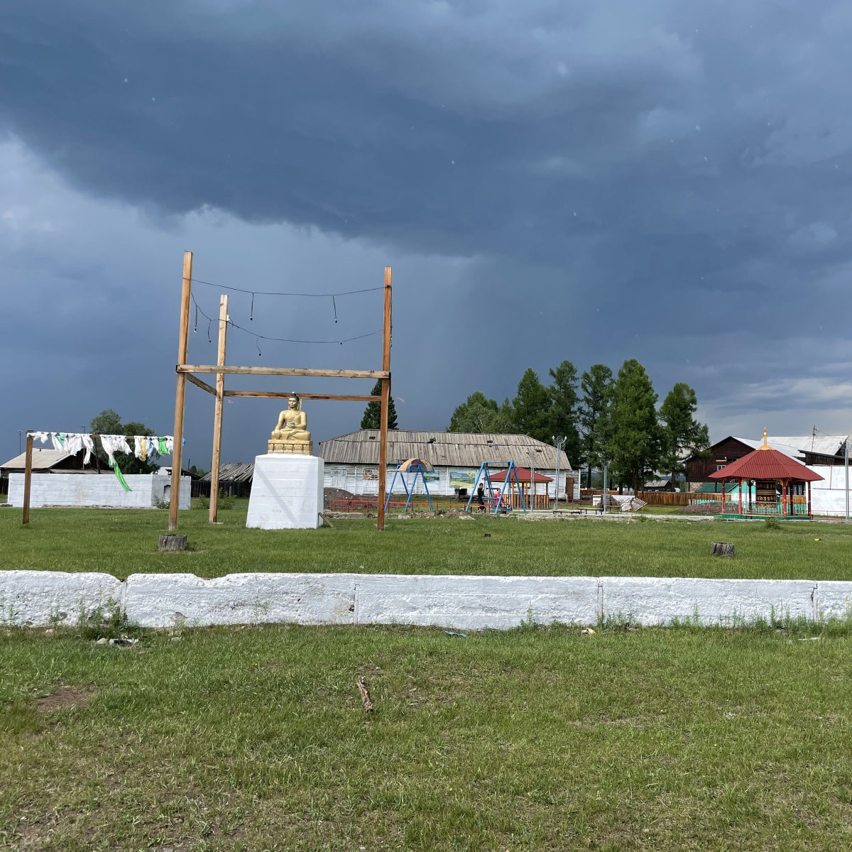 Будда в с. Ий (Тоджинский район, 17 июля 2023 г.)